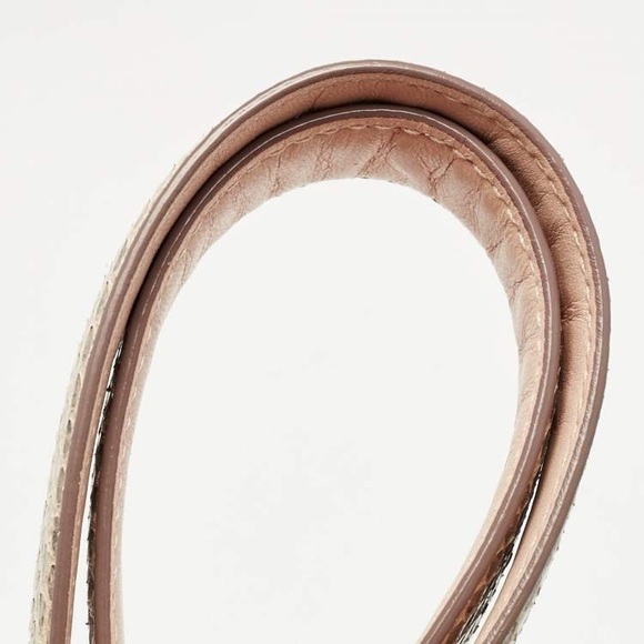 ❤️Authentic Bottega Veneta Salmon/Beige Intrecciato Leather and Snakeskin Tote❤️ - Picture 4 of 12